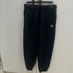Nike black sweatpants with cuff